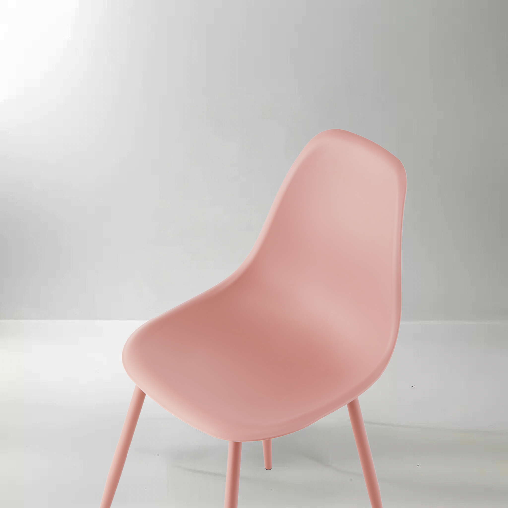 COMBINATIE DEAL - Jazz Stoelen Rosé in set van 4 + Maki Eettafel