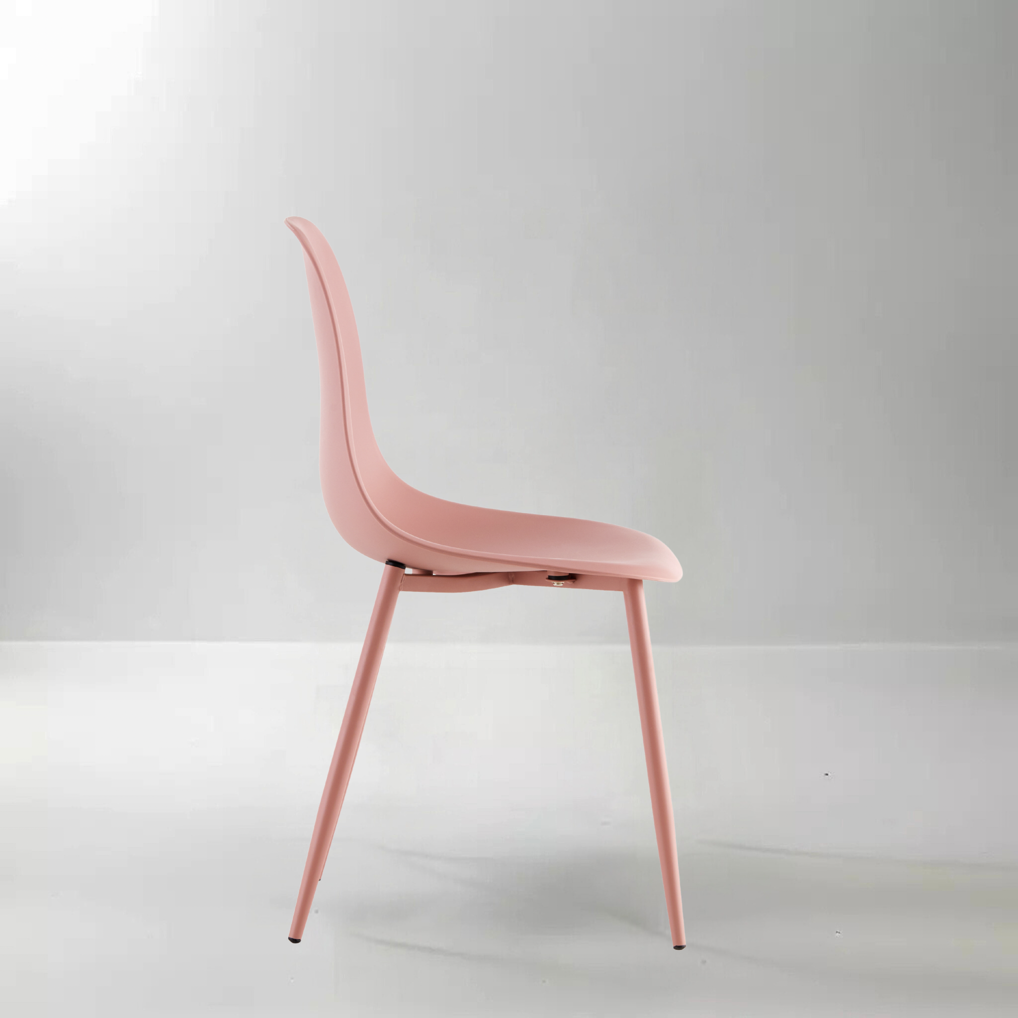 COMBINATIE DEAL - Jazz Stoelen Rosé in set van 4 + Maki Eettafel